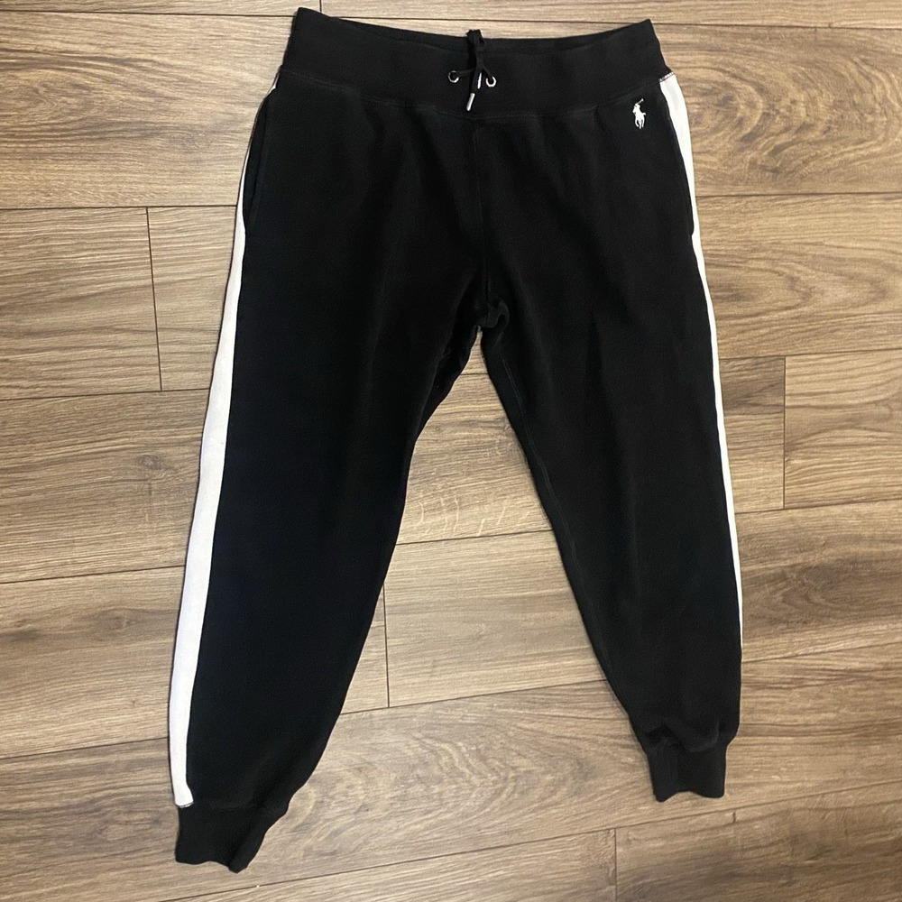 Polo Ralph Lauren Size Small Interlock Track‎ Pant Sweatpants Polo Black Mens